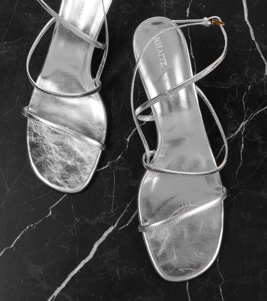 Khaite Loop 75 leather sandals