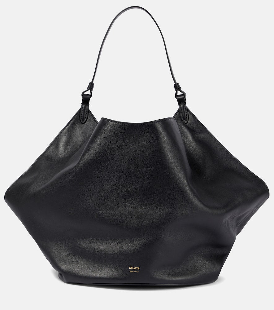 Khaite Lotus Medium leather tote. Shop Khaite Tote Bags for women now.
