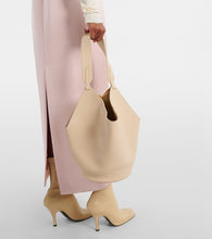 Khaite Lotus Small leather tote bag