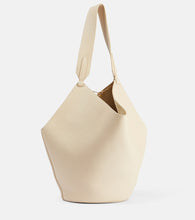 Khaite Lotus Small leather tote bag