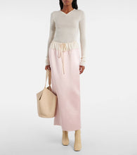 Khaite Lotus Small leather tote bag