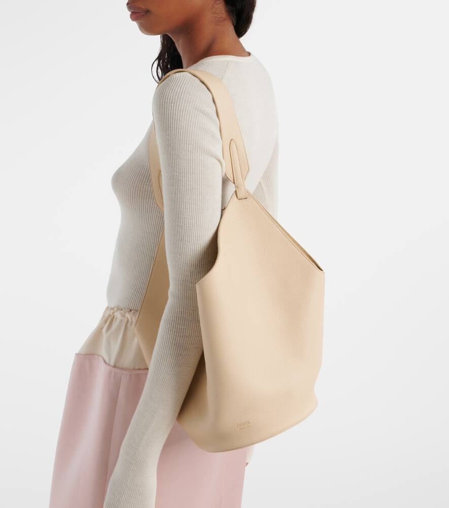 Khaite Lotus Small leather tote bag