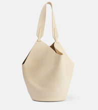 Khaite Lotus Small leather tote bag. Shop Khaite Shoulder Bags for women now.