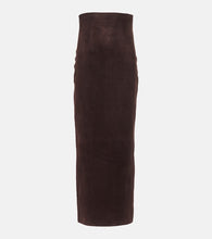 Khaite Loxley suede pencil skirt - Khaite Loxley 绒面革铅笔裙