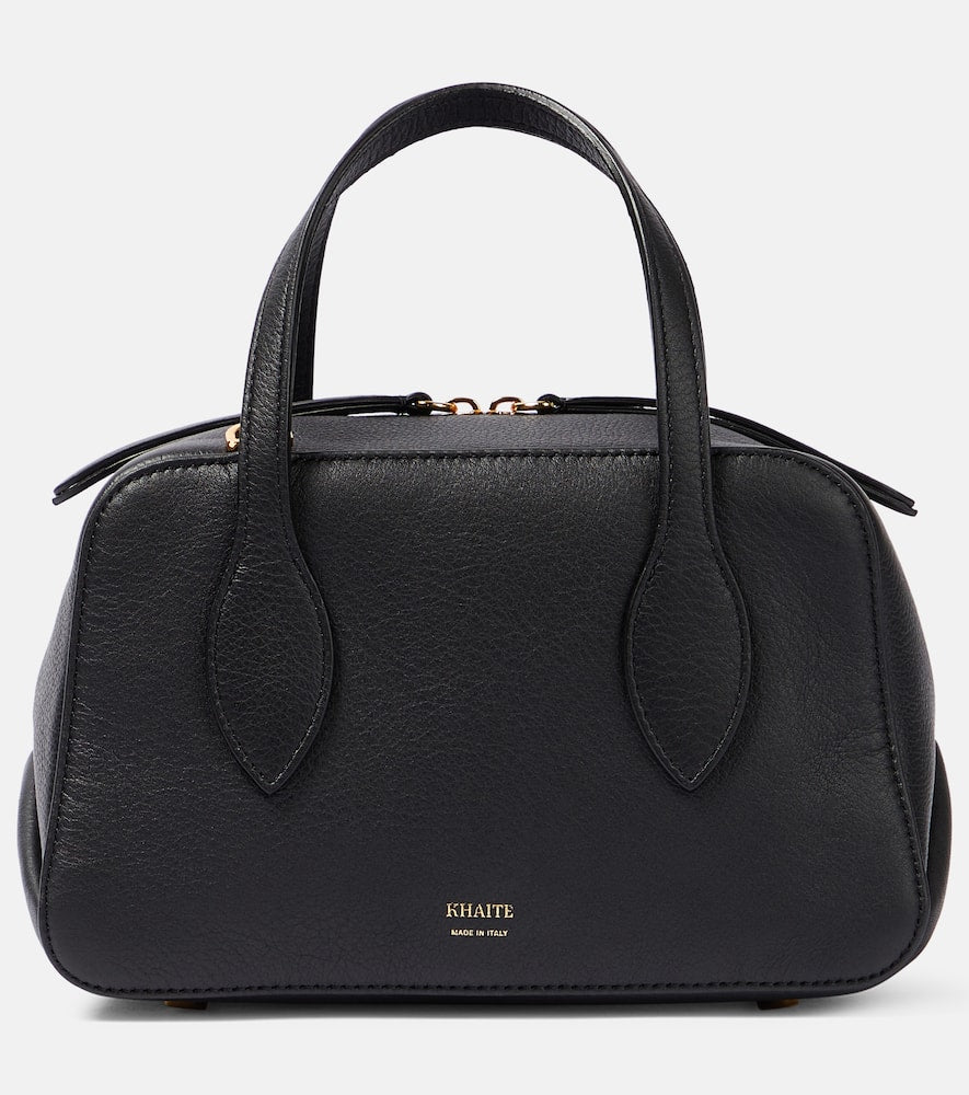 Khaite Maeve Small leather shoulder bag. Shop Khaite Shoulder Bags for women now.