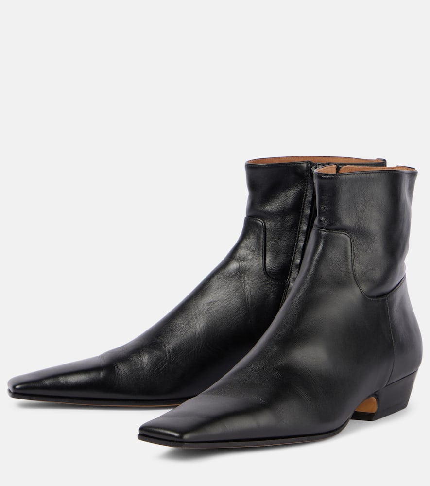 Khaite Marfa leather ankle boots