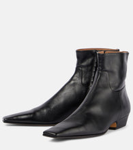 Khaite Marfa leather ankle boots