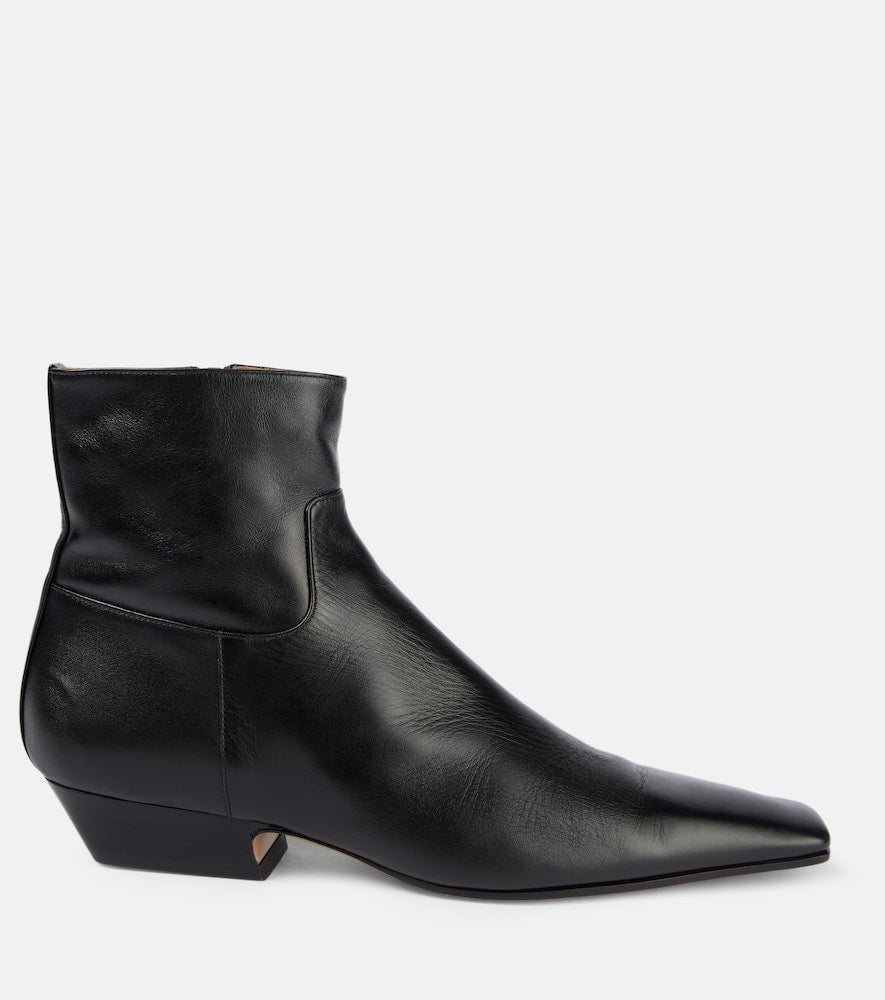 Khaite Marfa leather ankle boots