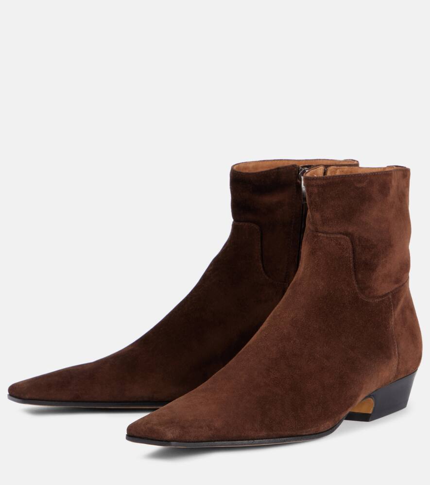 Khaite Marfa suede Chelsea boots