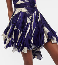 Khaite Margot printed satin minidress