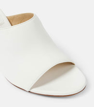 Khaite Marion leather wedge mules