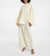 Khaite Mauva silk and cotton organza maxi skirt