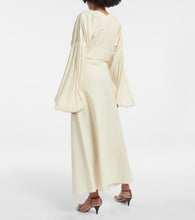 Khaite Mauva silk and cotton organza maxi skirt