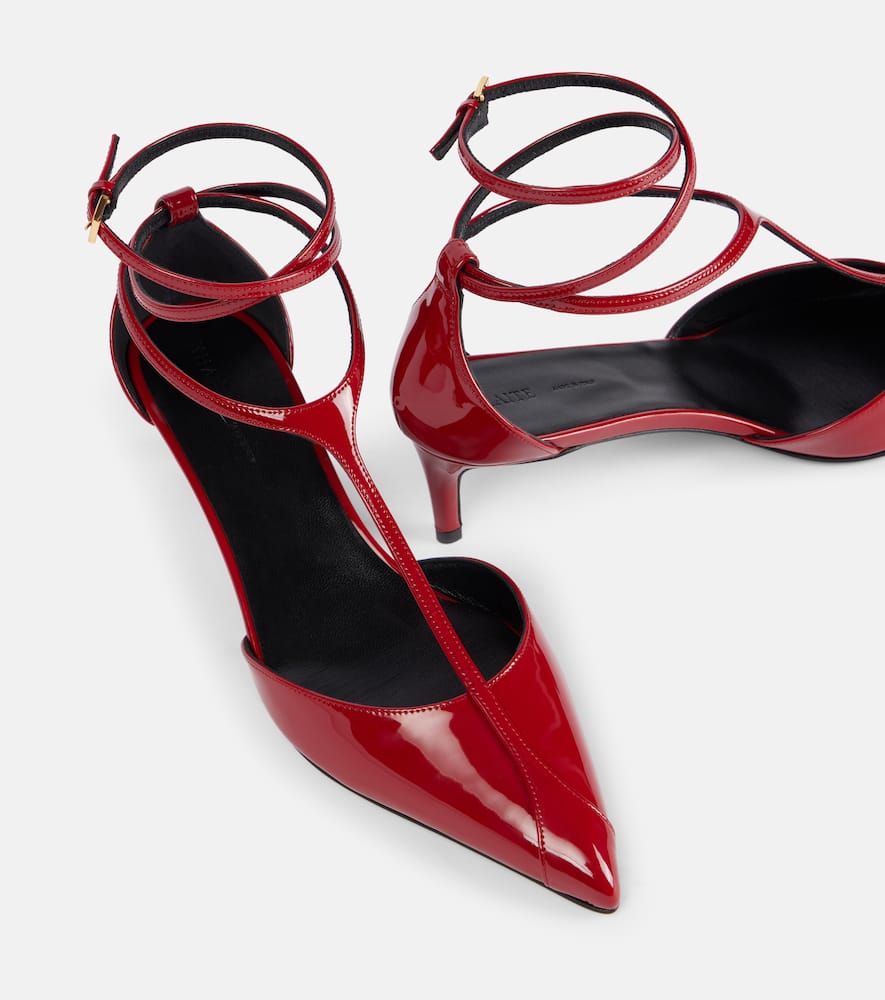 Khaite Mia 45 patent leather pumps