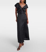 Khaite Mila silk maxi skirt