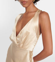 Khaite Milo silk charmeuse midi dress