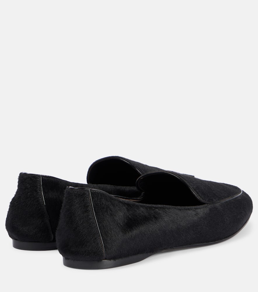 Khaite Monroe calf hair loafers