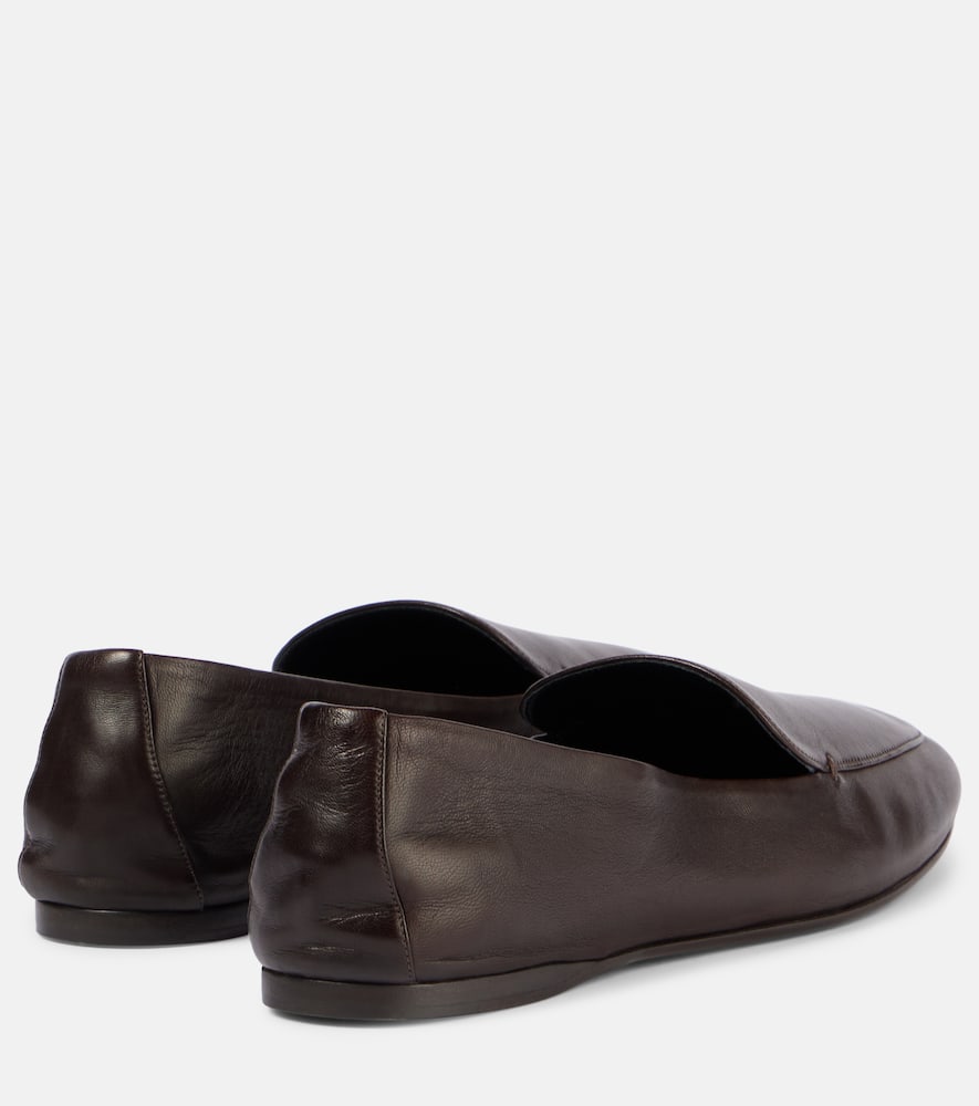 Khaite Monroe leather loafers