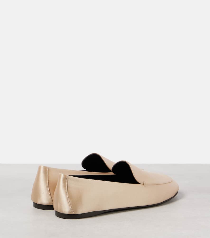 Khaite Monroe satin loafers