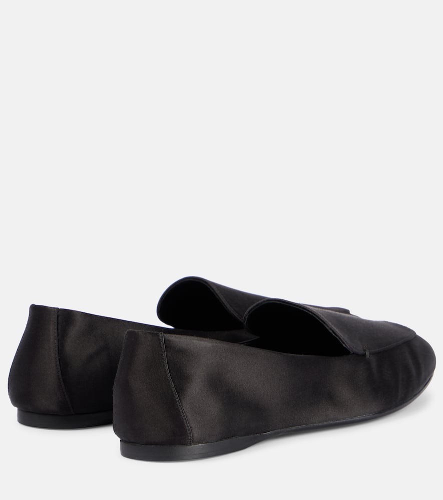 Khaite Monroe satin loafers