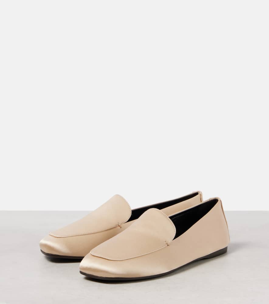 Khaite Monroe satin loafers