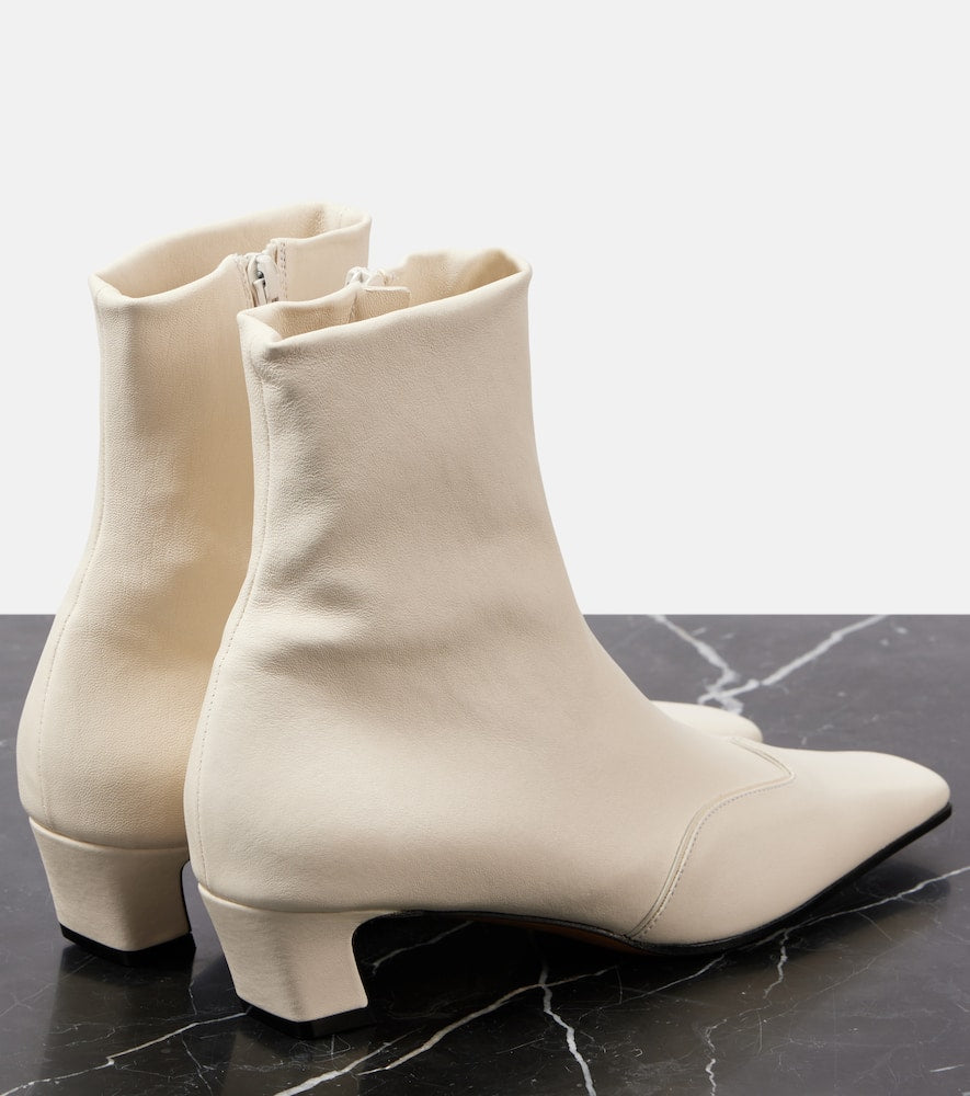 Khaite Nevada 40 leather ankle boots