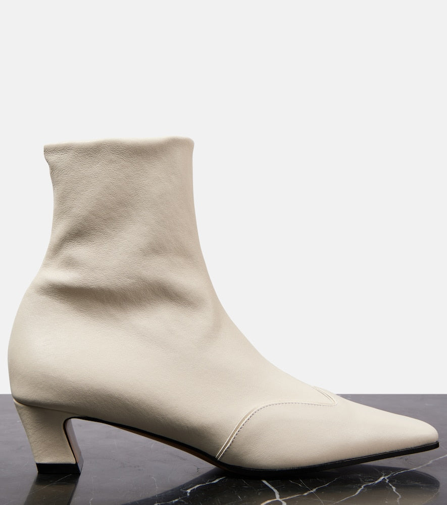 Khaite Nevada 40 leather ankle boots