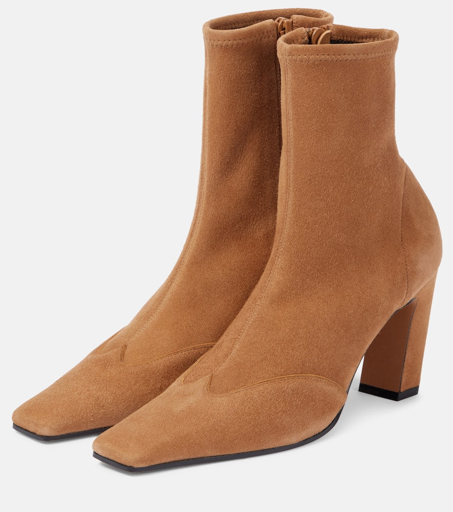 Khaite Nevada suede ankle boots