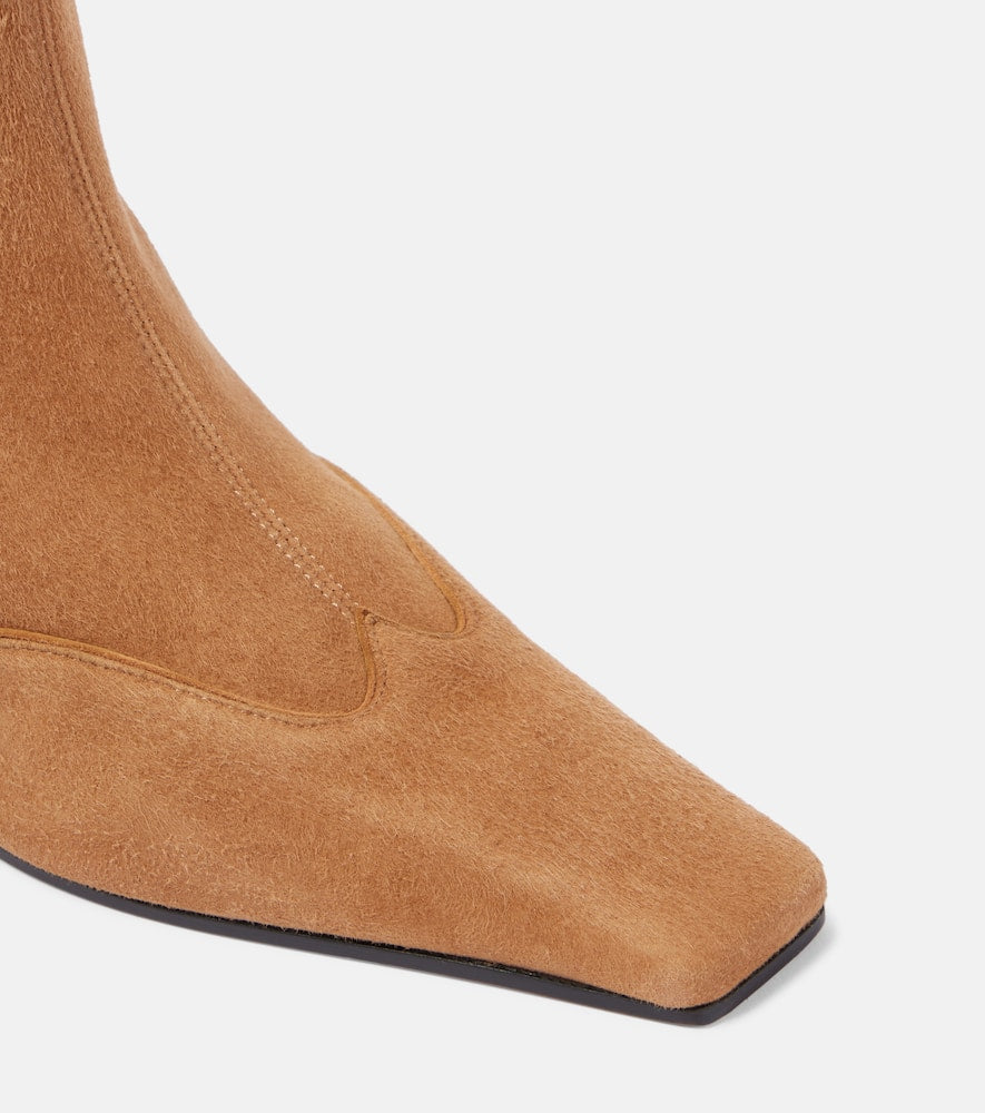 Khaite Nevada suede ankle boots