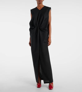 Khaite Niel wool and mohair maxi dress