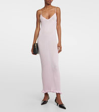Khaite Nolita ribbed-knit slip dress