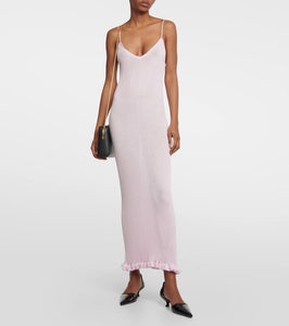 Khaite Nolita ribbed-knit slip dress