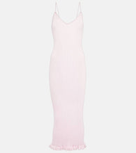 Khaite Nolita ribbed-knit slip dress