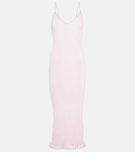 Khaite Nolita ribbed-knit slip dress