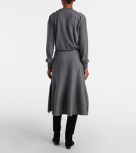 Khaite Odil knitted wool-blend midi skirt