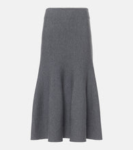 Khaite Odil knitted wool-blend midi skirt - Khaite Odil 针织羊毛混纺中长半身裙