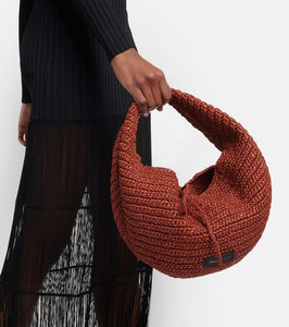 Khaite Olivia Medium raffia shoulder bag