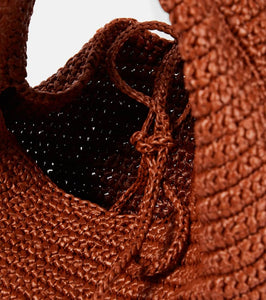Khaite Olivia Medium raffia shoulder bag