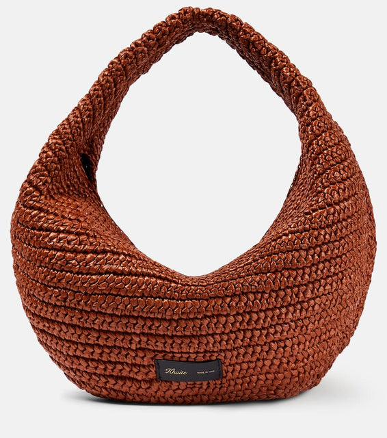 Khaite Olivia Medium raffia shoulder bag. Shop Khaite Shoulder Bags for women now.