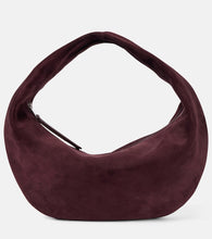 Khaite Olivia suede shoulder bag. Shop Khaite Shoulder Bags for women now.