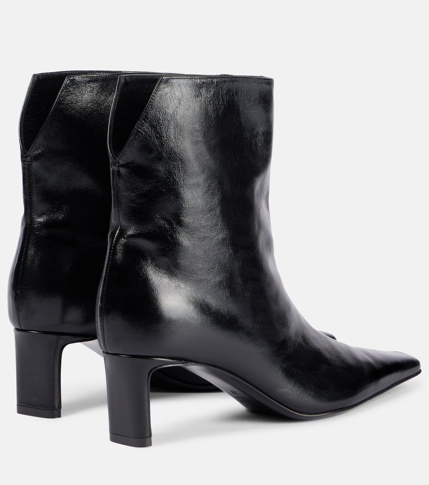 Khaite Ona 55 leather ankle boots