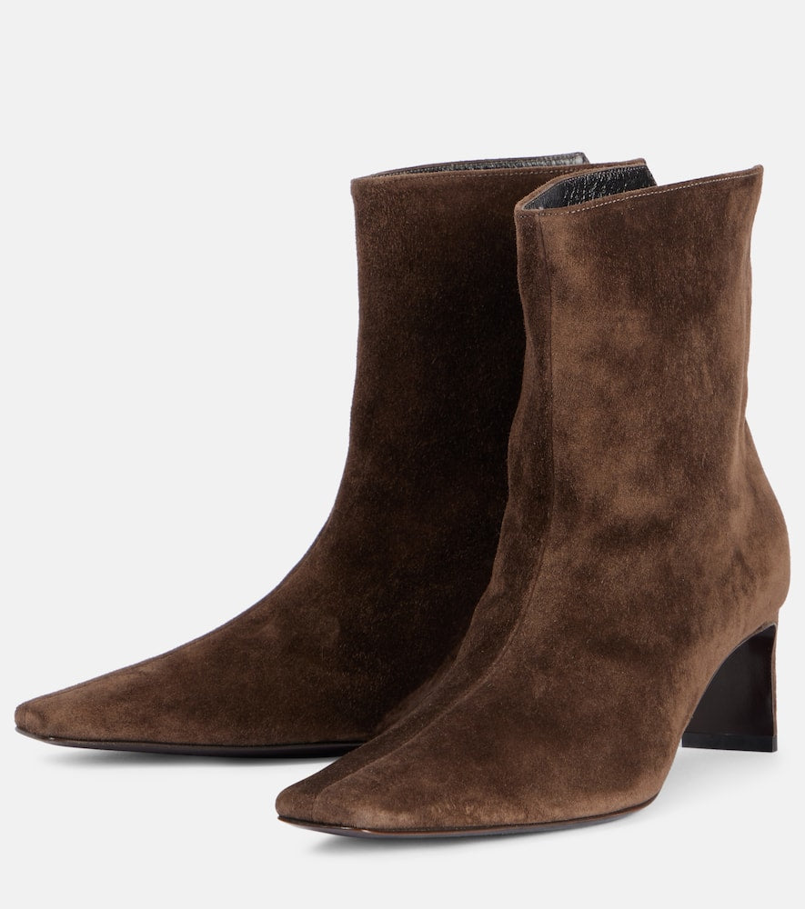 Khaite Ona 55 suede ankle boots