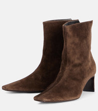 Khaite Ona 55 suede ankle boots