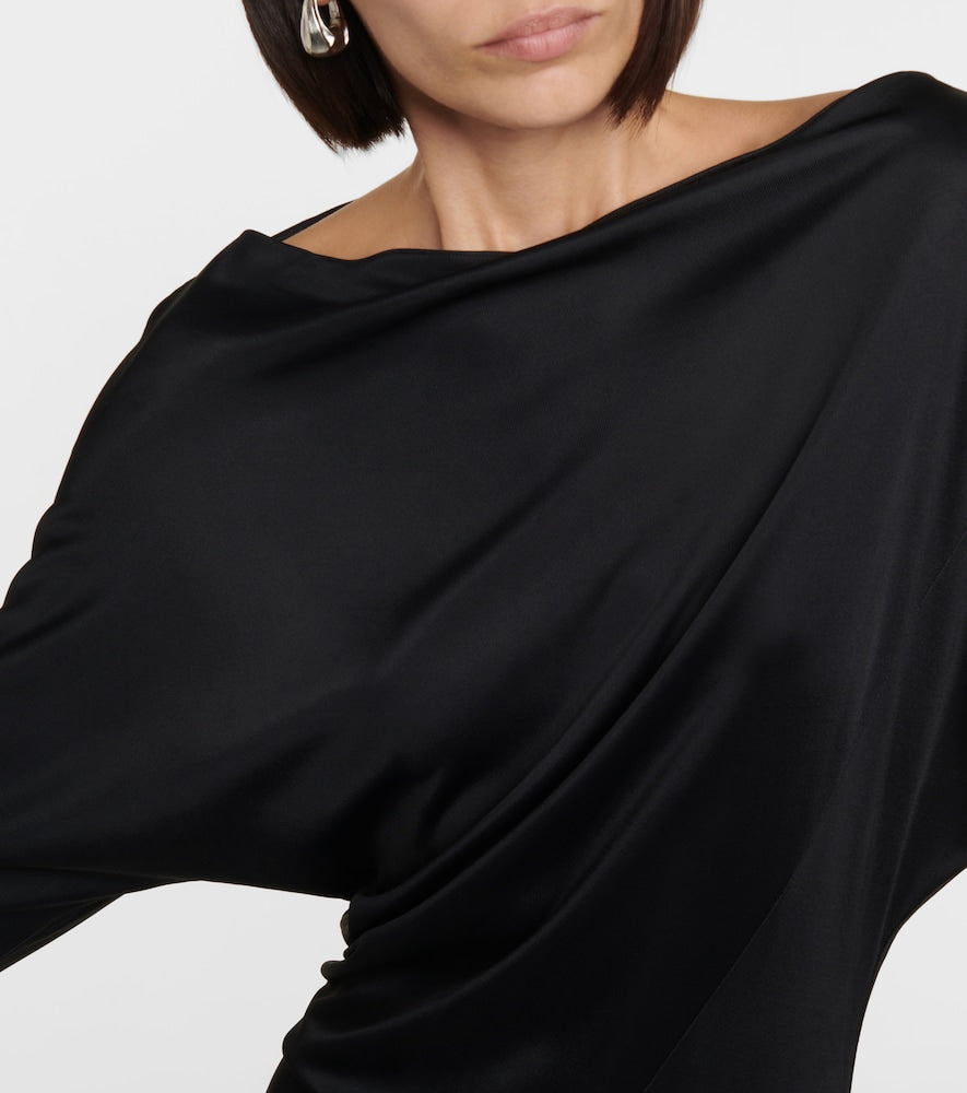 Khaite Oron ruched jersey maxi dress