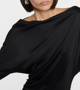 Khaite Oron ruched jersey maxi dress