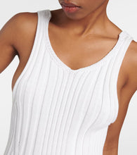 Khaite Ottilie cotton-blend midi dress