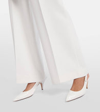 Khaite River leather slingback pumps