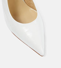 Khaite River leather slingback pumps
