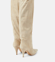 Khaite River suede knee-high boots