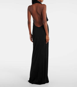 Khaite Roza draped jersey gown